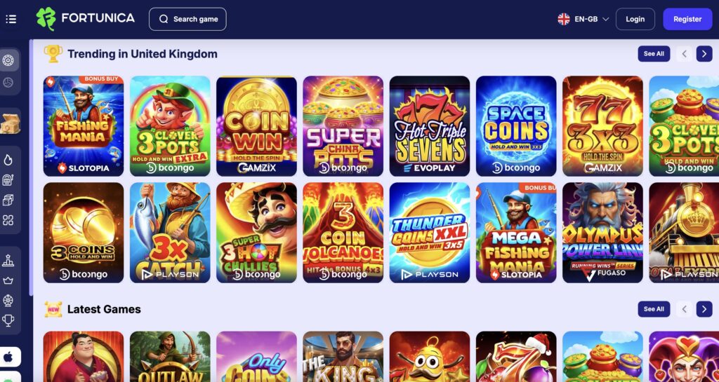 full feature slots at credit card casinos